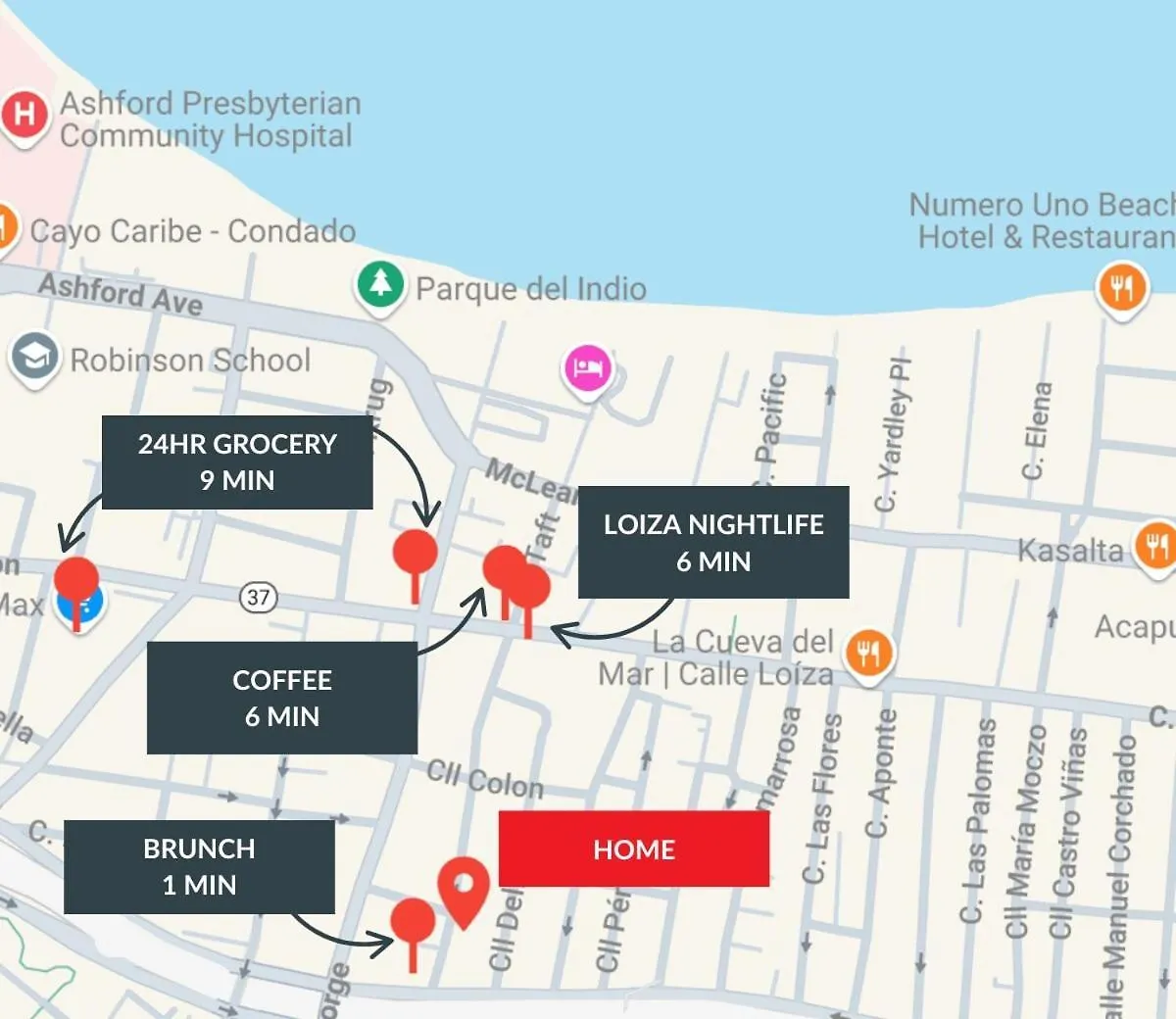 New! Cozy Cool Studio Near Beach! San Juan 0*,